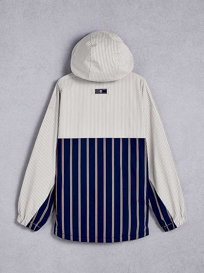 Tommy Hilfiger Tommyxtimberland Dual Gender Stripe Popover Skjorte Herre Blå | PVXJEB-615