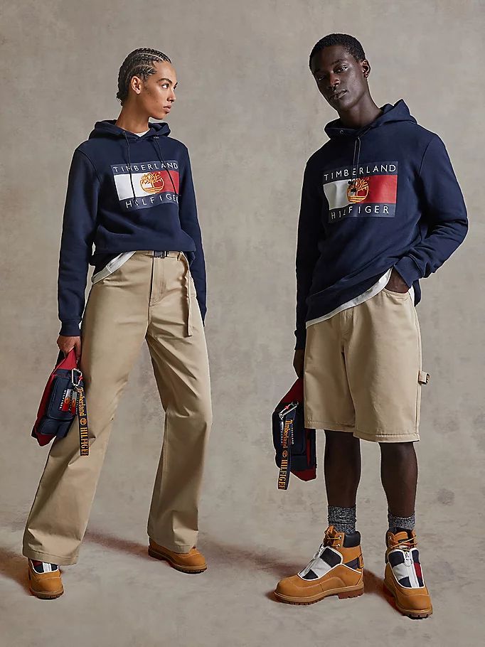 Tommy Hilfiger Tommyxtimberland Dual Gender Flag Hettegensere Herre Blå | STCRZA-065