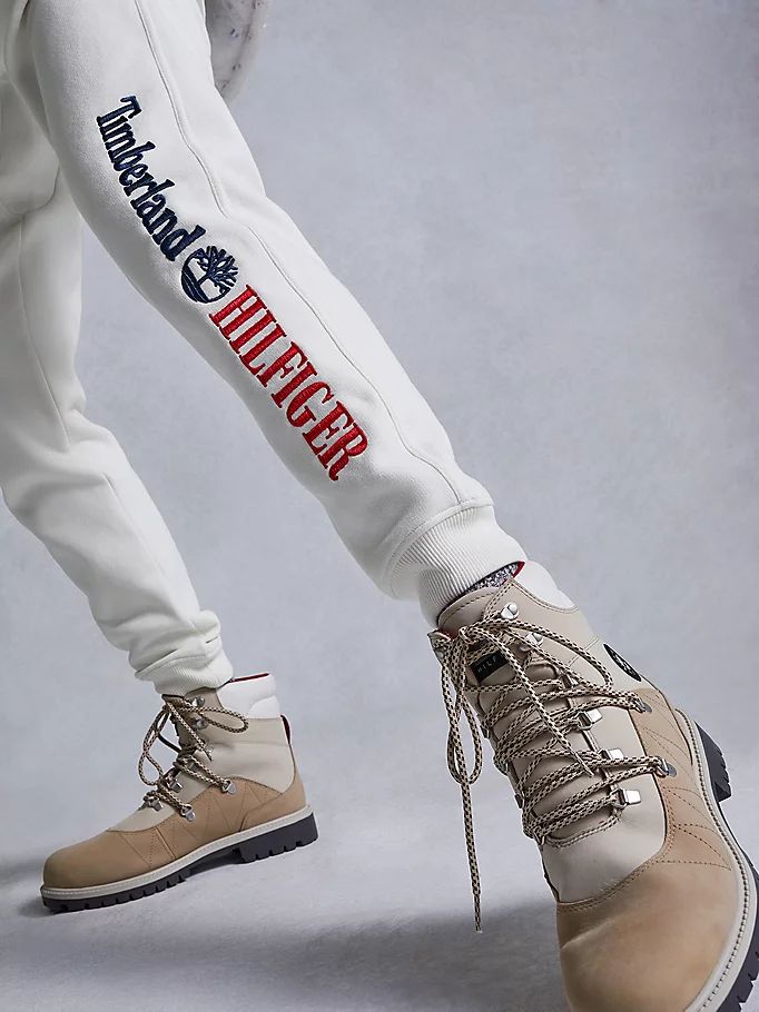 Tommy Hilfiger Tommyxtimberland Dual Gender Logo Bukser Herre Hvite | YMFVPT-812