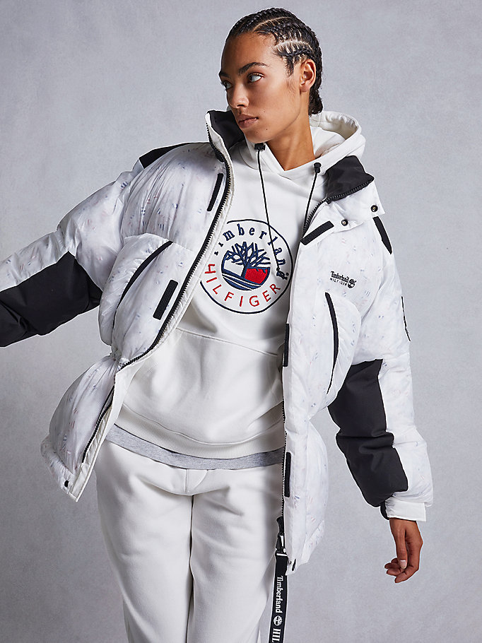 Tommy Hilfiger Tommyxtimberland Dual Gender Transparent Puffer Jakke Herre Hvite | ZHXJSL-516