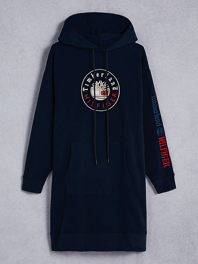 Tommy Hilfiger Tommyxtimberland Logo Kjoler Dame Blå | CYPVQM-365