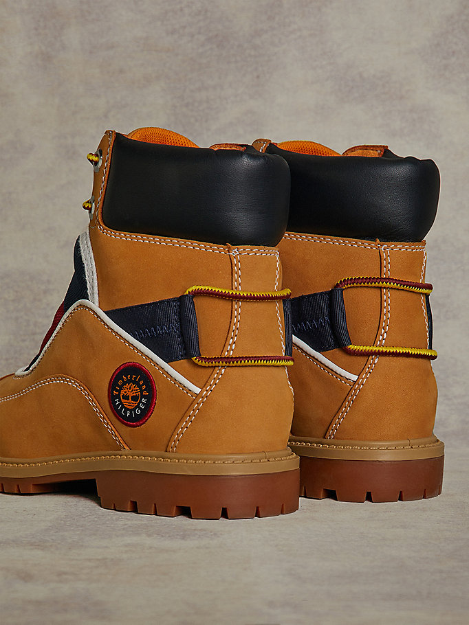 Tommy Hilfiger Tommyxtimberland Remixed Signature C&S Snørestøvletter Herre Gul | UPXWFJ-064