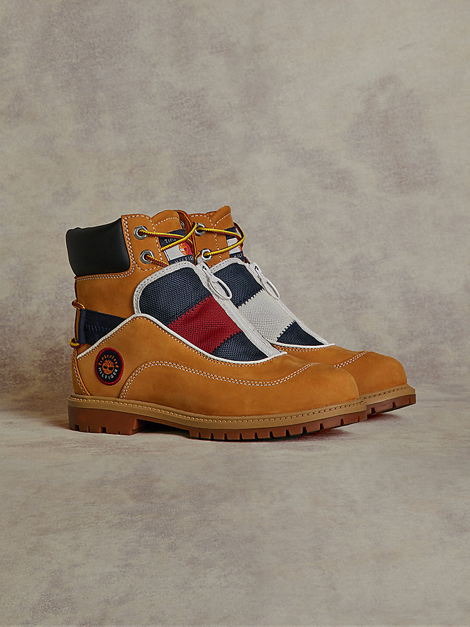 Tommy Hilfiger Tommyxtimberland Remixed Signature C&S Snørestøvletter Herre Gul | UPXWFJ-064