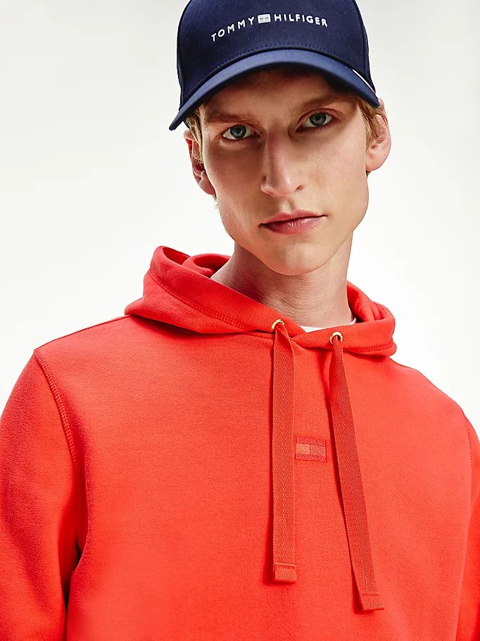 Tommy Hilfiger Tonal Flag Hettegensere Herre Rød | KZOULM-308