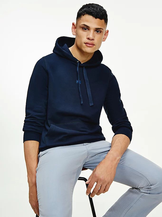 Tommy Hilfiger Tonal Flag Hettegensere Herre Blå | TVENZY-109