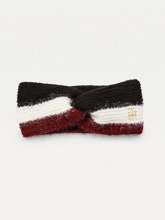 Tommy Hilfiger Twist Stripe Headband Hatt Dame Blå | WDCFXV-412