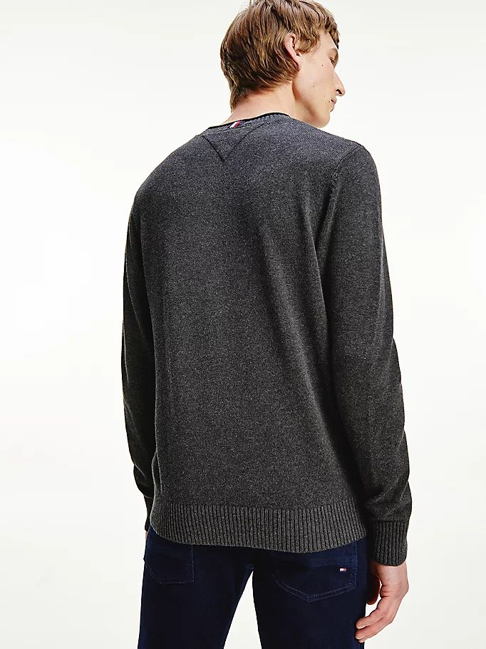 Tommy Hilfiger Ultra Lette Crew Neck Gensere Herre Grå | JLDOZB-354