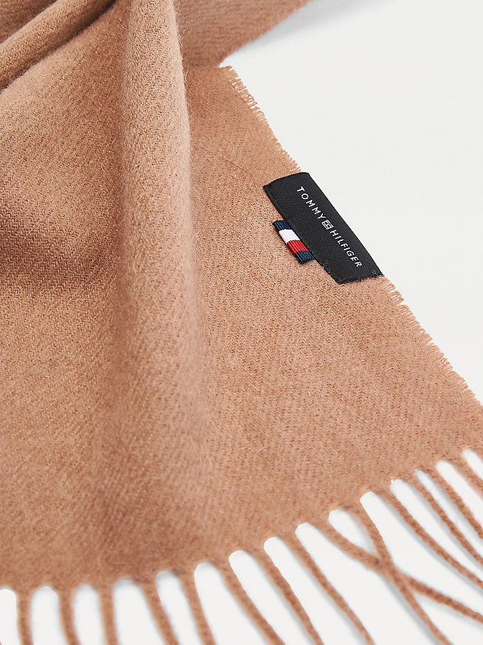 Tommy Hilfiger Uptown Pure Wool Skjerf Herre Beige | FESGBO-426