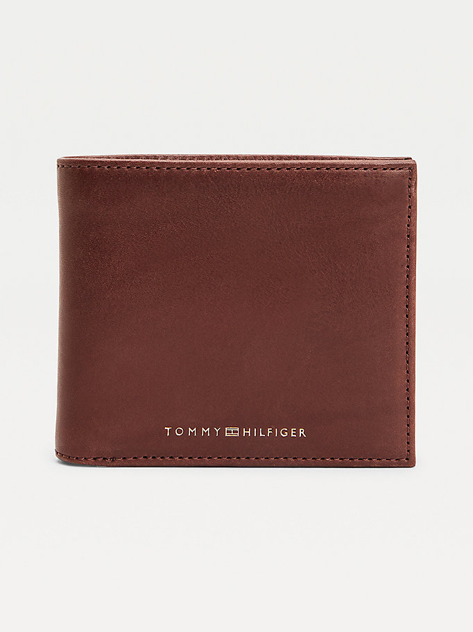 Tommy Hilfiger Vanlige Lær Flap Lommebok Herre Brune | DKEMFI-659