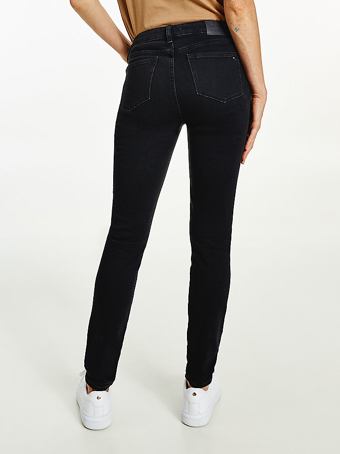 Tommy Hilfiger Venice Mid Rise Slim Jeans Dame Blå | KQUPZO-845