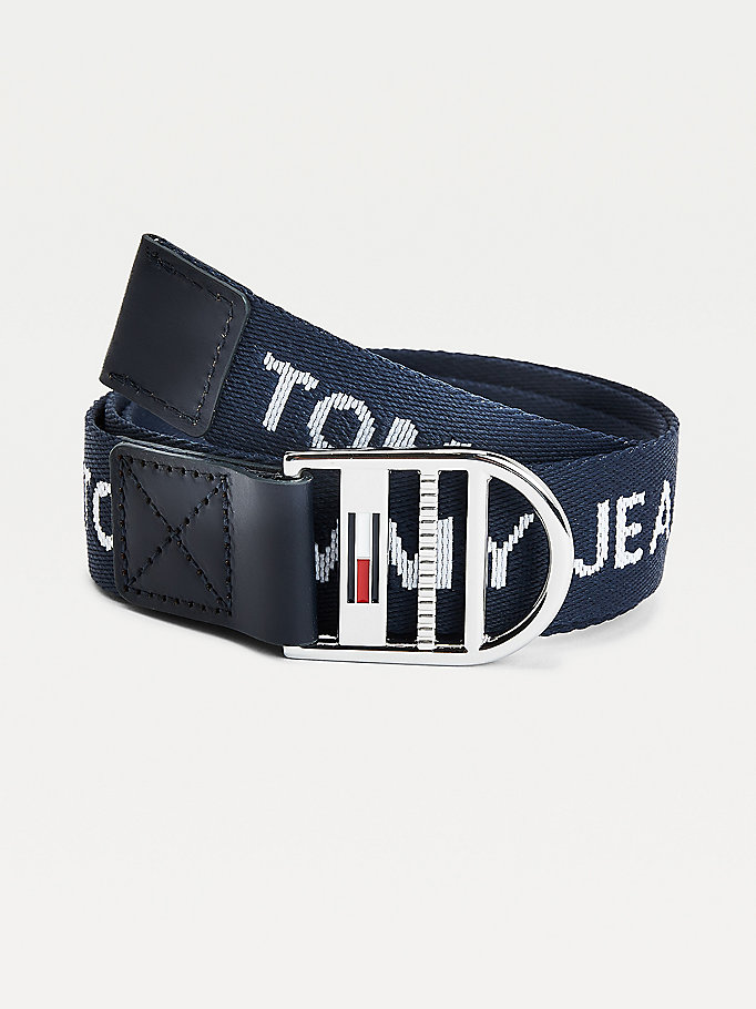 Tommy Hilfiger Webbing Logo Belte Dame Blå | WHZNLR-968