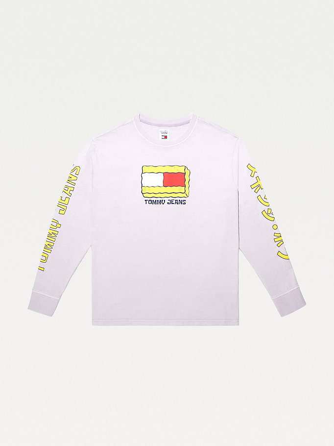 Tommy Hilfiger X Spongebob Squarepants Long Sleeve T-skjorte Herre Lilla | EWYVBN-670