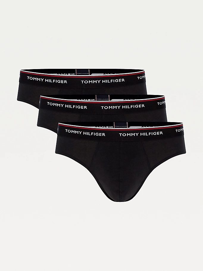 Tommy Hilfiger 3-Pack Bomull Undertøy Herre Svarte | FIQGEY-780