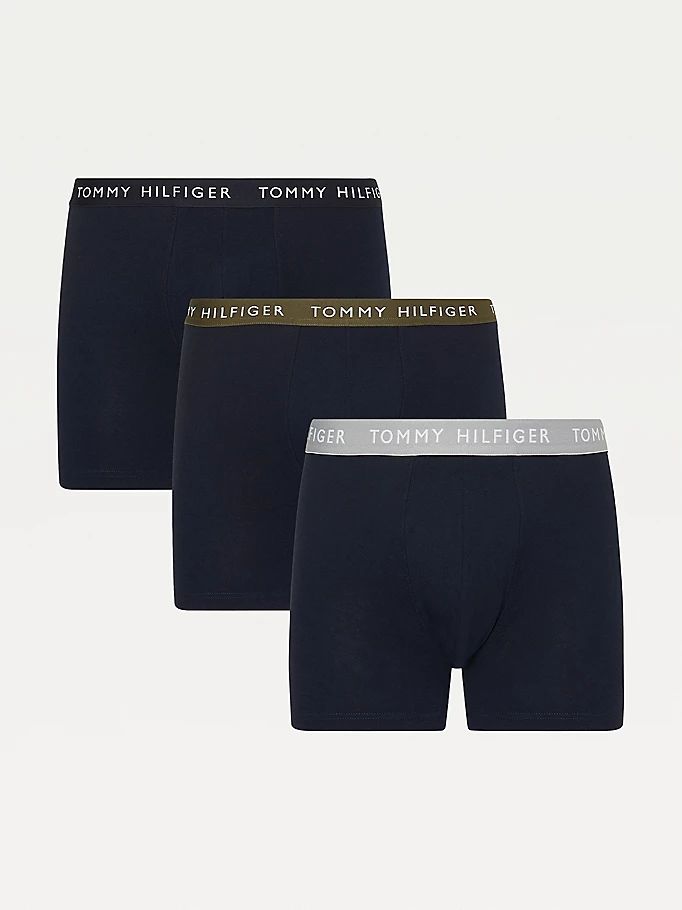 Tommy Hilfiger 3-Pack Essential Recycled Bomull Bokser Undertøy Herre Svarte | ZNUCQD-307