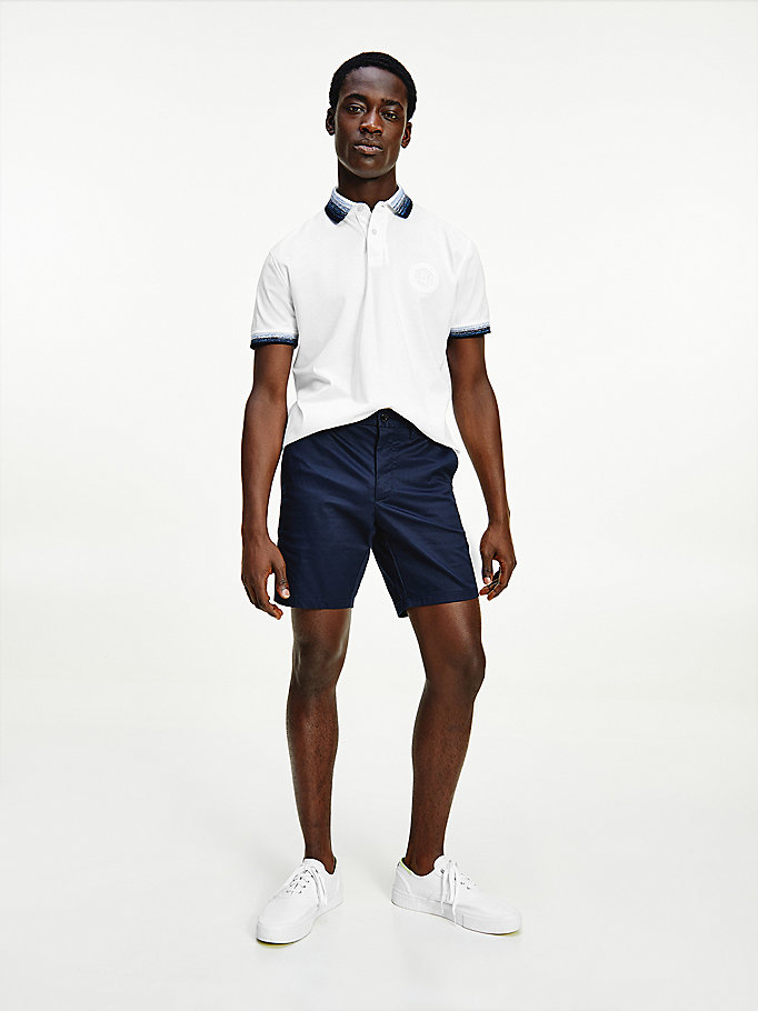 Tommy Hilfiger Active Stretch Slim Fit Shorts Herre Blå | KWGCIJ-201