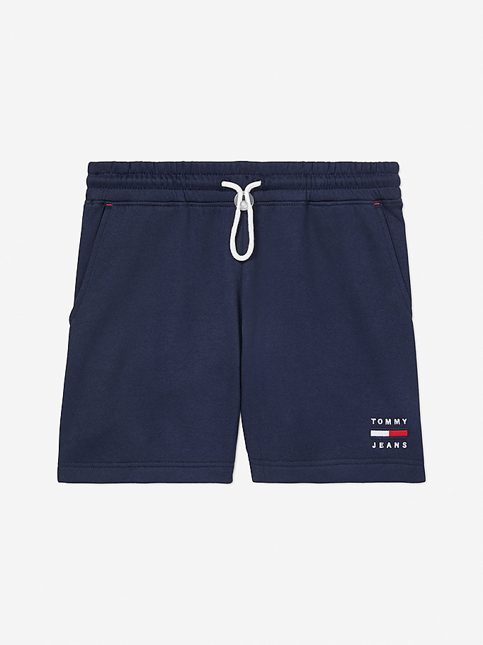 Tommy Hilfiger Adaptive Logo Shorts Dame Blå | LSEPQD-743