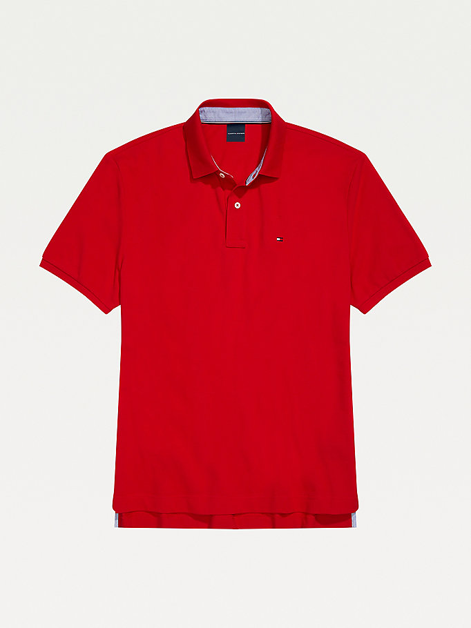 Tommy Hilfiger Adaptive Regular Fit Ivy Polo T Skjorte Herre Rød | LKAWJE-014