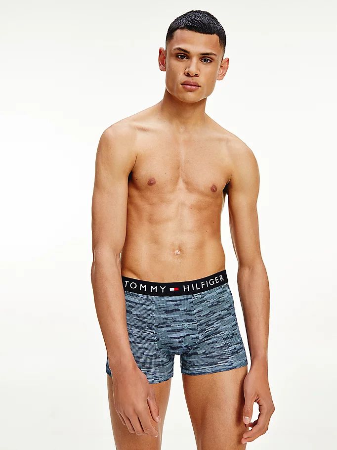 Tommy Hilfiger All-Over Print Bomull Trunks Undertøy Herre Lilla | EFXSIG-871