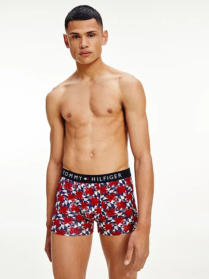 Tommy Hilfiger All-Over Print Bomull Trunks Undertøy Herre Beige | SVBURO-705