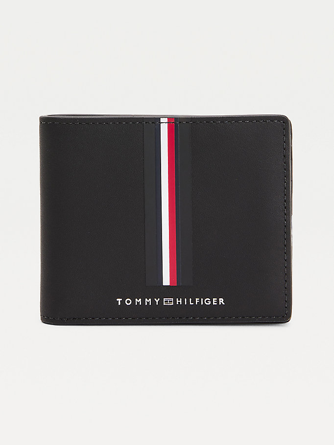 Tommy Hilfiger Commuter Small Lær Lommebok Herre Svarte | UTVDHW-127