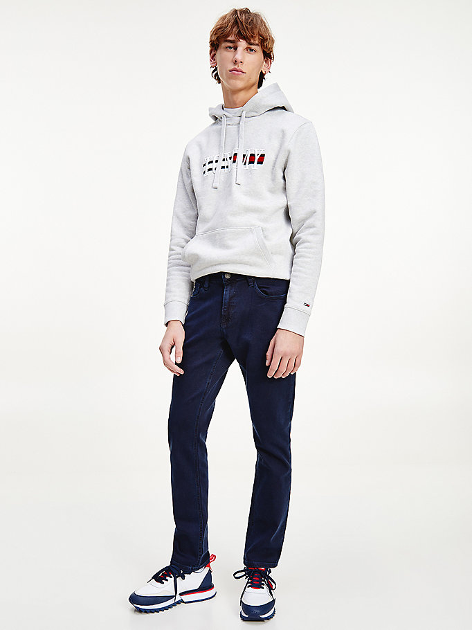 Tommy Hilfiger Crew Neck Textured Hettegensere Herre Grå | EWHPJR-613