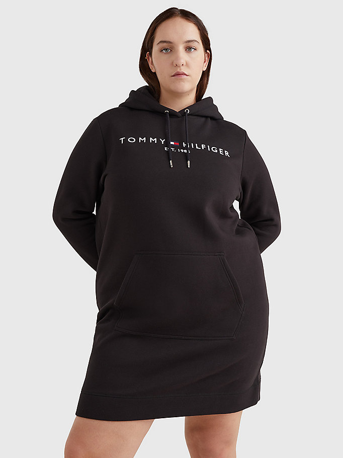 Tommy Hilfiger Curve Logo Kjoler Dame Svarte | BEPVKZ-924