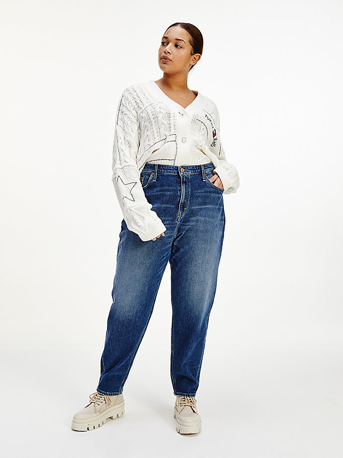 Tommy Hilfiger Curve Mom Ultra High Rise Jeans Dame Blå | CRWEBQ-576