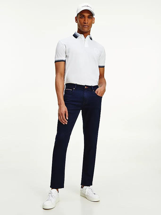 Tommy Hilfiger Denton Straight Jeans Herre Blå | DLQBGE-271