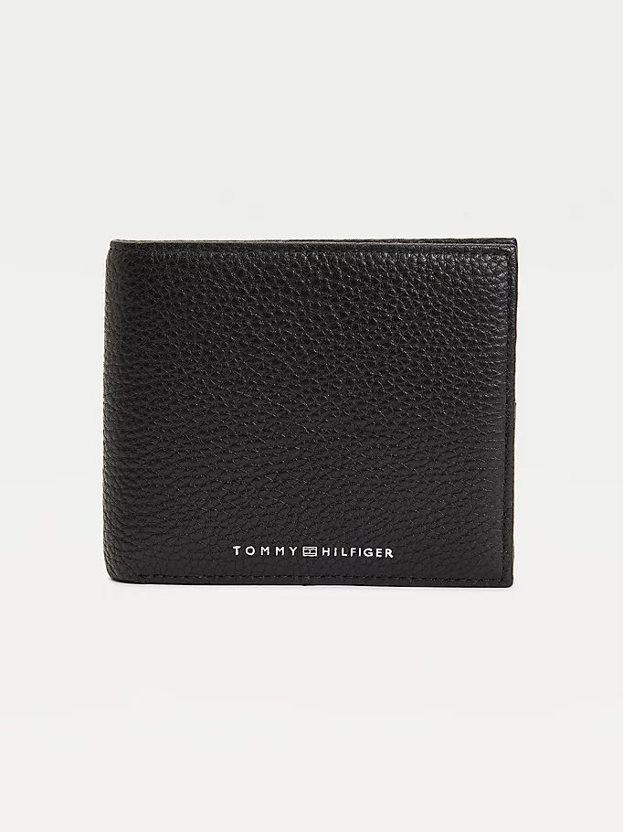 Tommy Hilfiger Downtown Lær Bifold Lommebok Herre Svarte | WCUFMI-147