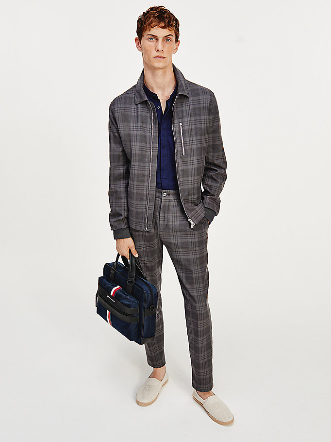 Tommy Hilfiger Elevated Plaid Check Jakke Herre Grå | VNJWUQ-189