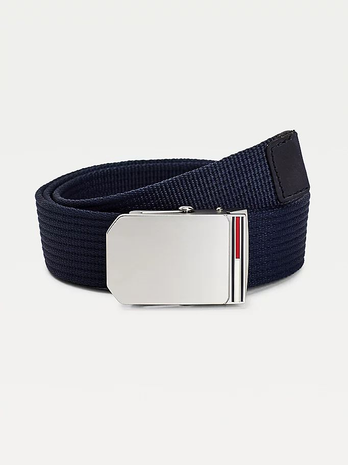 Tommy Hilfiger Enamel Flag Webbing Belte Herre Blå | ZRUFAI-615