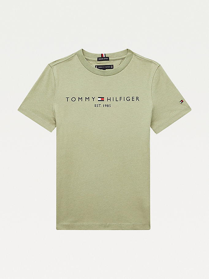 Tommy Hilfiger Essential 1985 Logo T-skjorte Gutt Grønn | PFIGZD-498