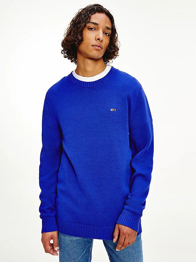 Tommy Hilfiger Essential Crew Neck Gensere Herre Lilla | FCXBYH-608