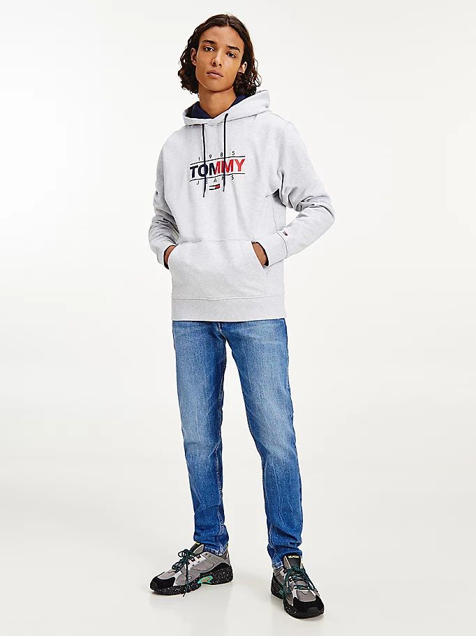 Tommy Hilfiger Essential Graphic Hettegensere Herre Grå | ILNXJU-987