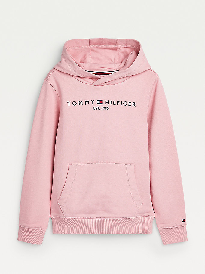 Tommy Hilfiger Essential Organic Bomull Hettegensere Gutt Rosa | FDJHZR-653