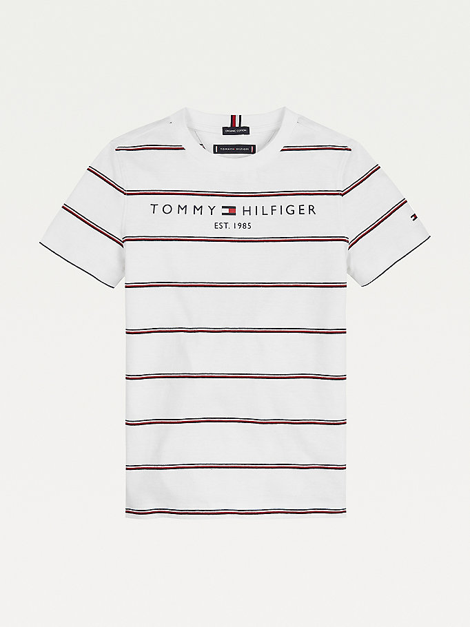 Tommy Hilfiger Essential Organic Bomull T-skjorte Gutt Hvite | OJLZKI-342