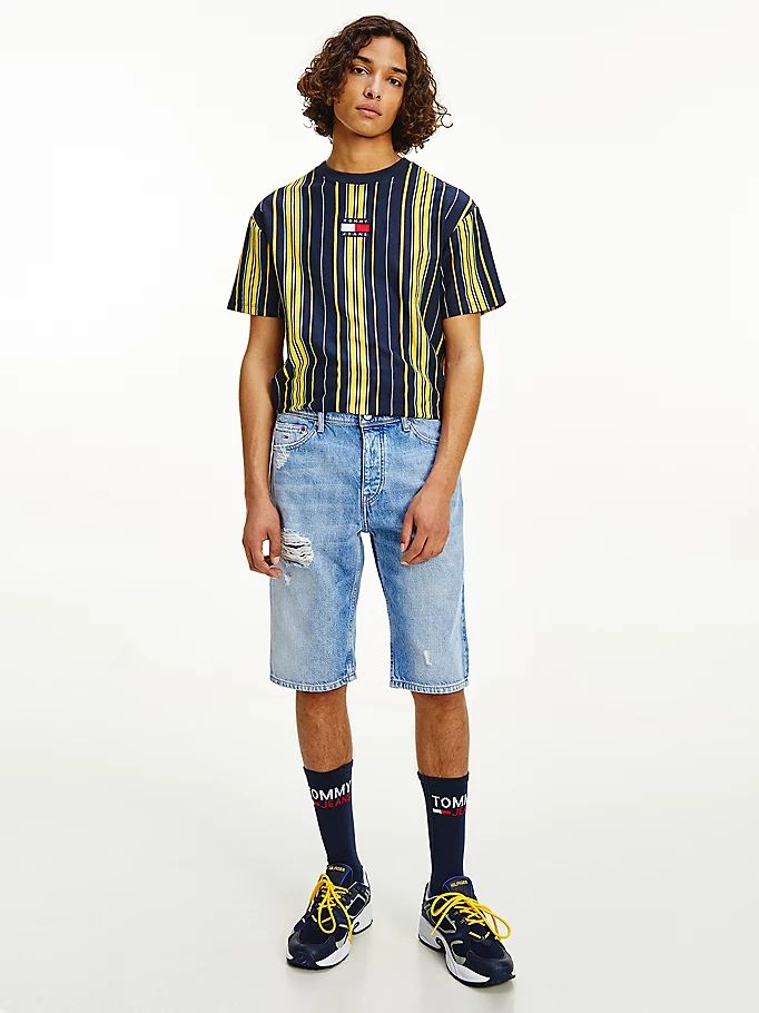 Tommy Hilfiger Ethan Relaxed Distressed Shorts Herre Blå | MQODWY-012