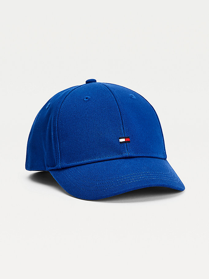 Tommy Hilfiger Flag Baseball Hatt Gutt Blå | NMFLAQ-876