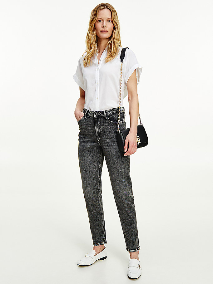 Tommy Hilfiger Gramercy Mom High Rise Jeans Dame Blå | INCMEG-401