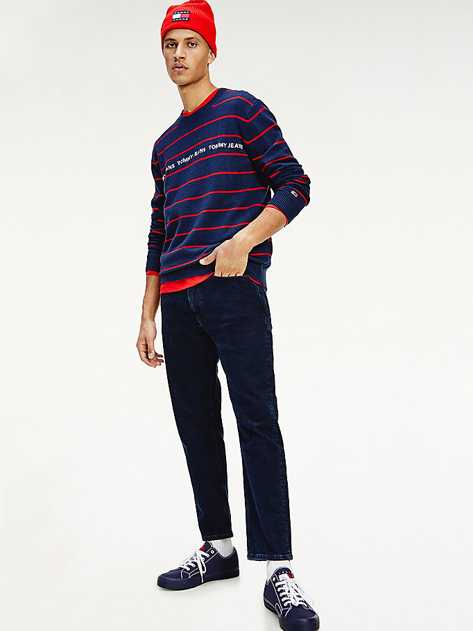 Tommy Hilfiger Lette Stripe Gensere Herre Blå | OBJIEL-423