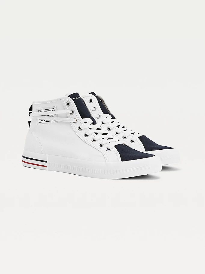 Tommy Hilfiger Low-Waste High- Vulcanised Joggesko Herre Blå | NUICBZ-497