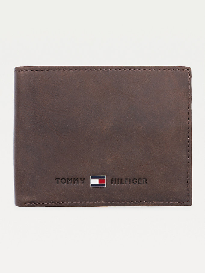 Tommy Hilfiger Lær Flap Lommebok Herre Brune | BVGUKY-271