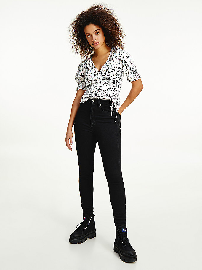 Tommy Hilfiger Melany Ultra High Rise Super Skinny Jeans Dame Blå | YXAKRJ-937