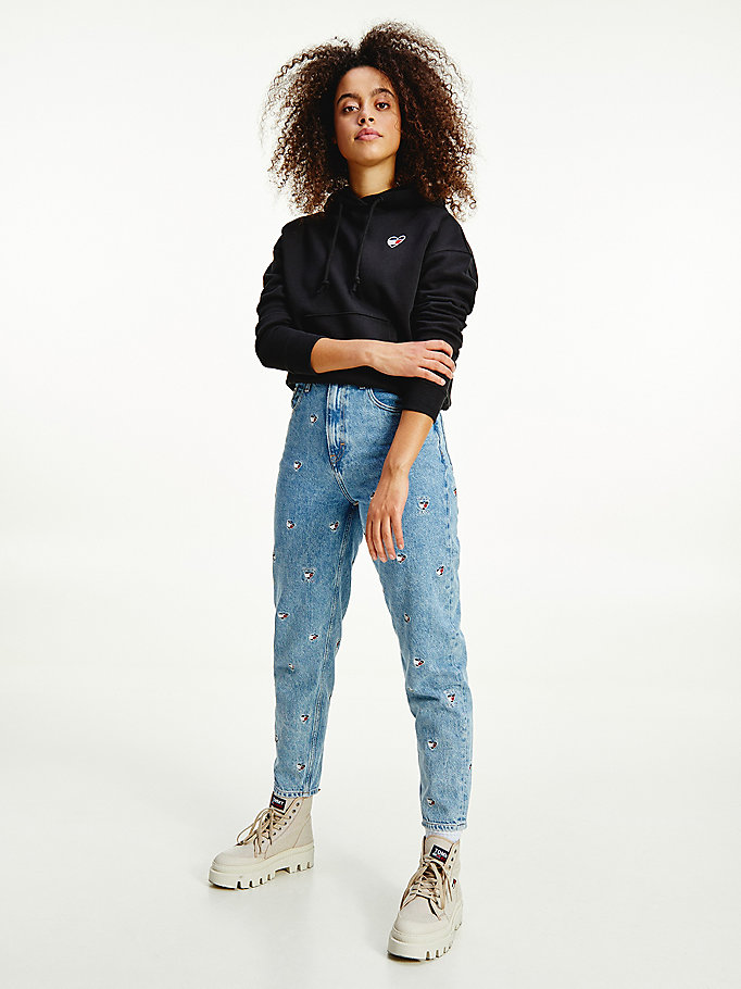 Tommy Hilfiger Mom Ultra High Rise Jeans Dame Blå | RBVOGC-807