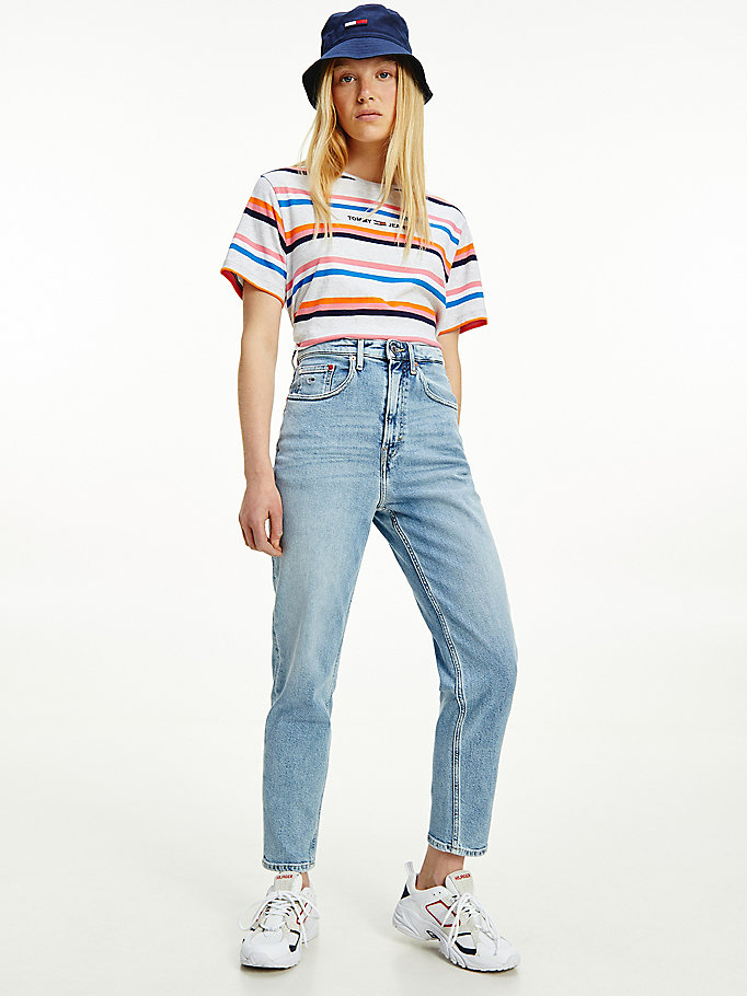 Tommy Hilfiger Mom Ultra High Rise Jeans Dame Blå | ZTIDUH-230