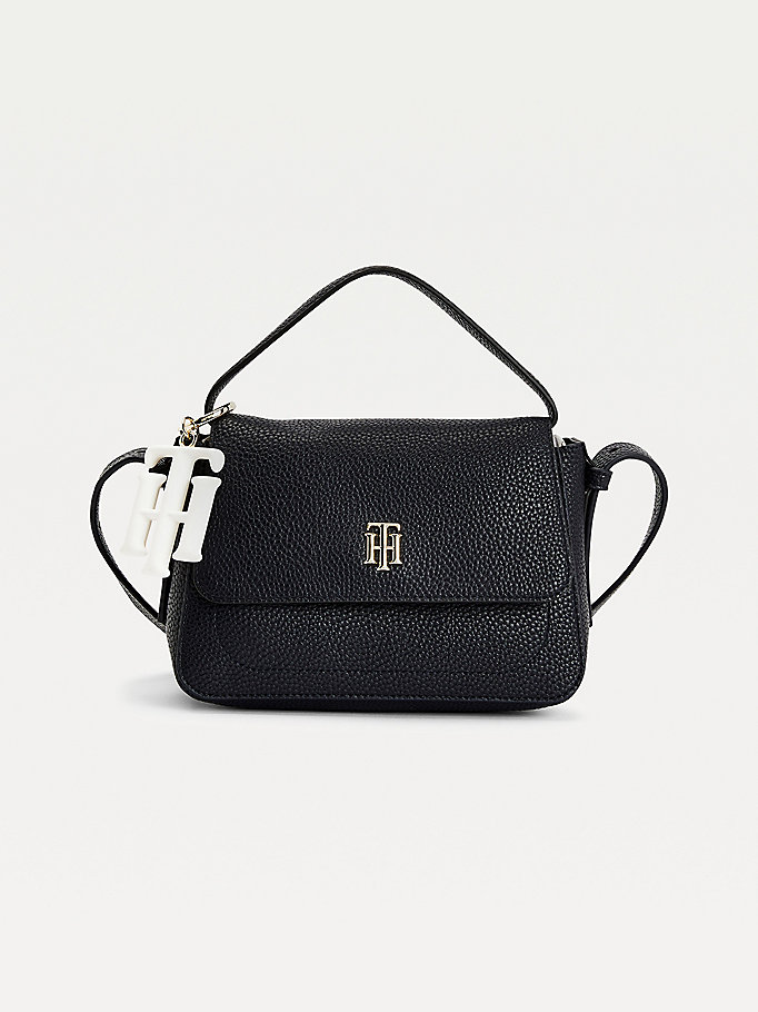 Tommy Hilfiger Monogram Charm Crossover Crossbody Veske Dame Blå | JOYGCT-124