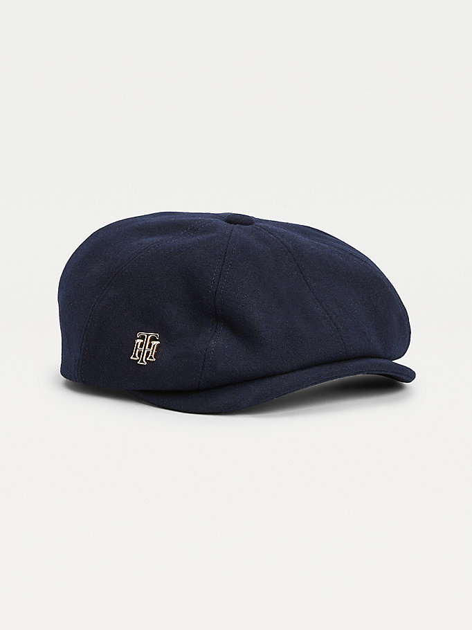 Tommy Hilfiger Monogram Newsboy Hatt Dame Blå | RVCEDY-318