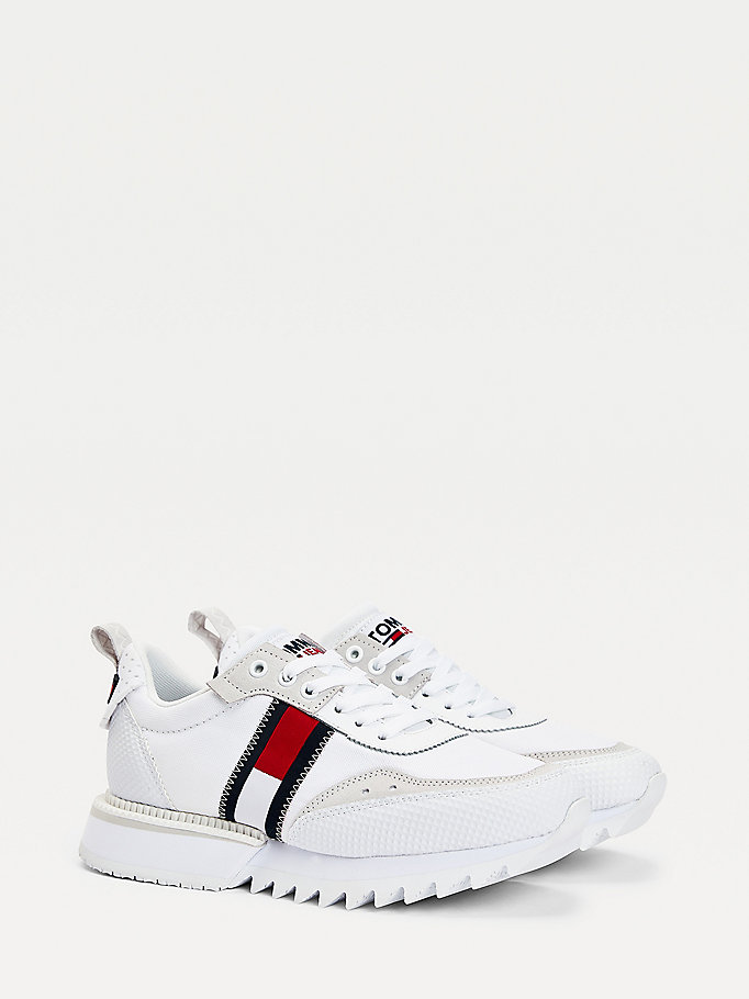 Tommy Hilfiger Mote Runner Joggesko Dame Hvite | HRPNGW-780