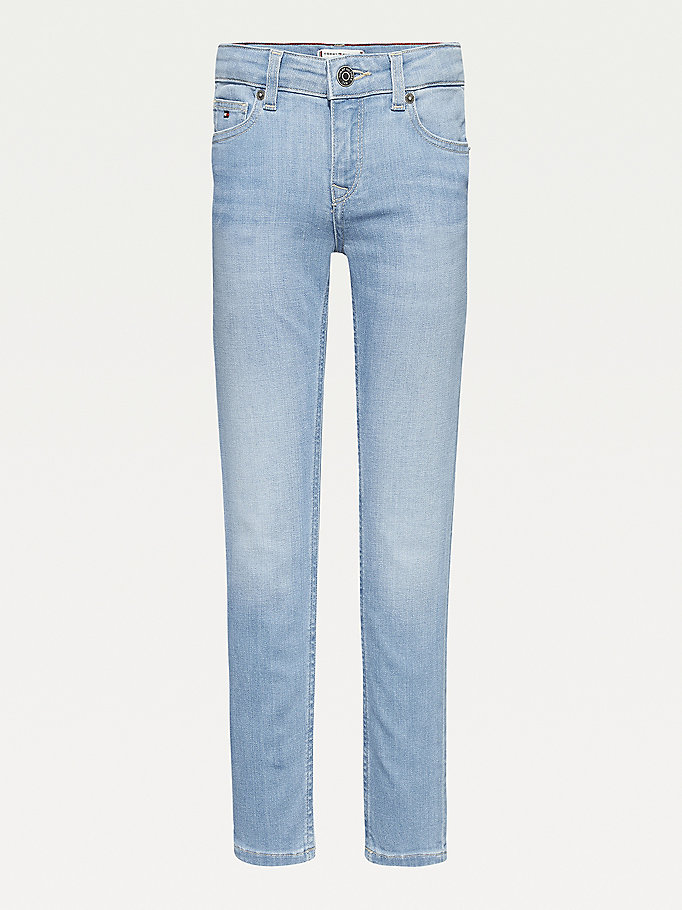 Tommy Hilfiger Nora Faded Jeans Jente Blå | JTPEHQ-624