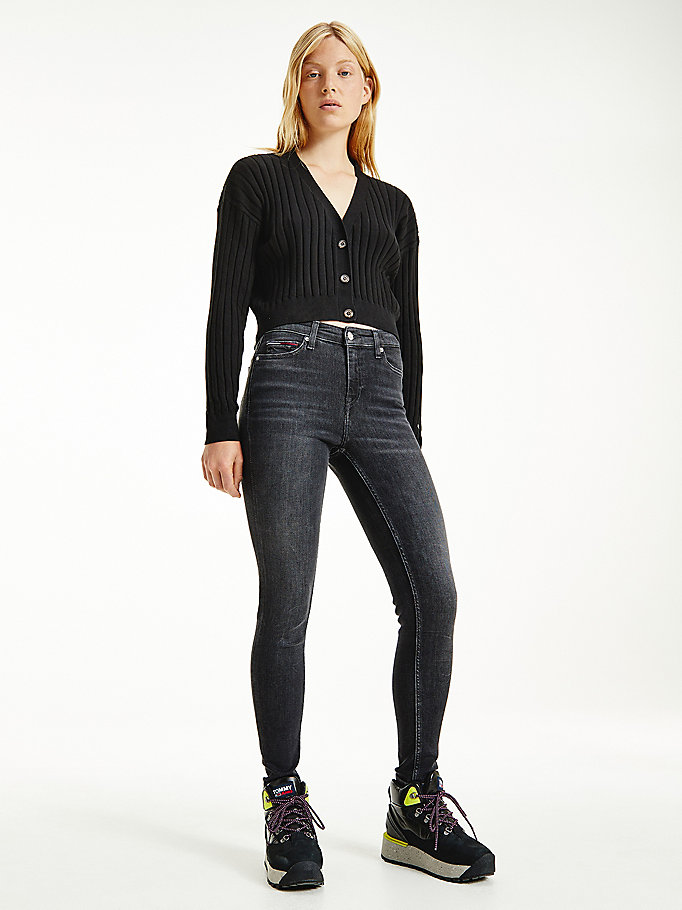 Tommy Hilfiger Nora Mid Rise Skinny Jeans Dame Blå | KHRWQF-401